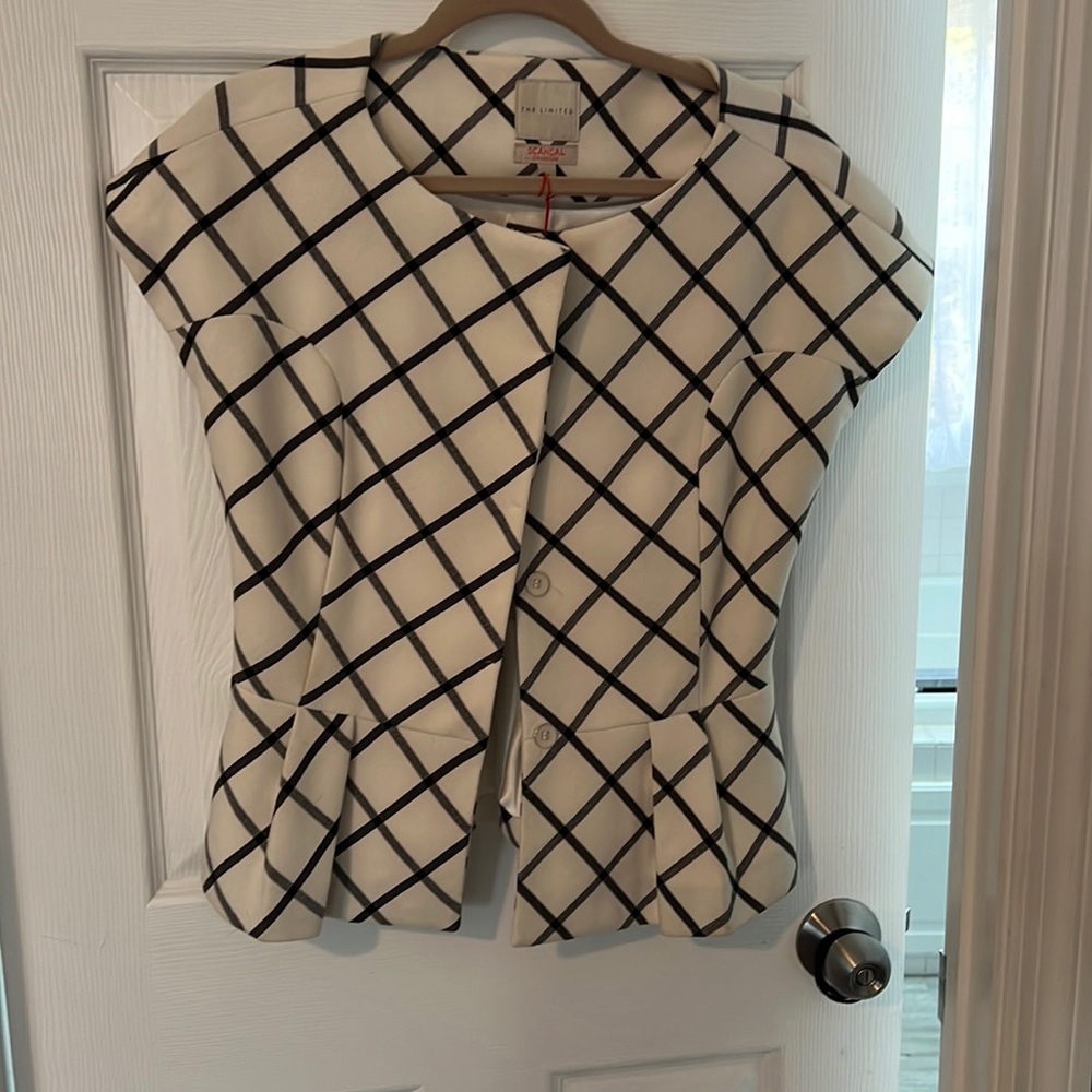 the Limited white and black jacket